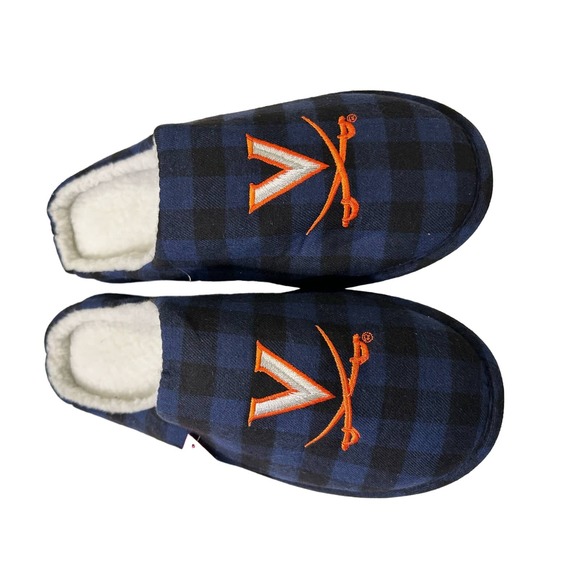 FOCO Men's Virginia Cavaliers NCAA Sherpa Lined Memory Foam Slippers L 9/10 - Picture 5 of 8